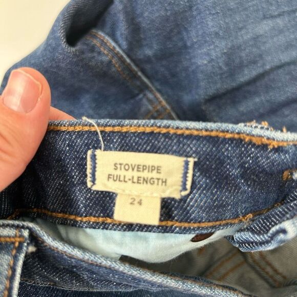 Madewell stove-pipe full length denim jean size 24 - Picture 6 of 7